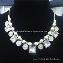 Glory Diamond with Pearl Chain Necklace (XJW13366)